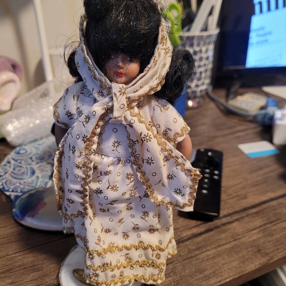 Vintage Porcelain East Indian Doll